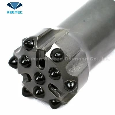 DHD340 Cop44 Shank 130 mm High Air Pressure PDC Button DTH Down The Hole Drill Bit with Foot Valve for Hard Rock
