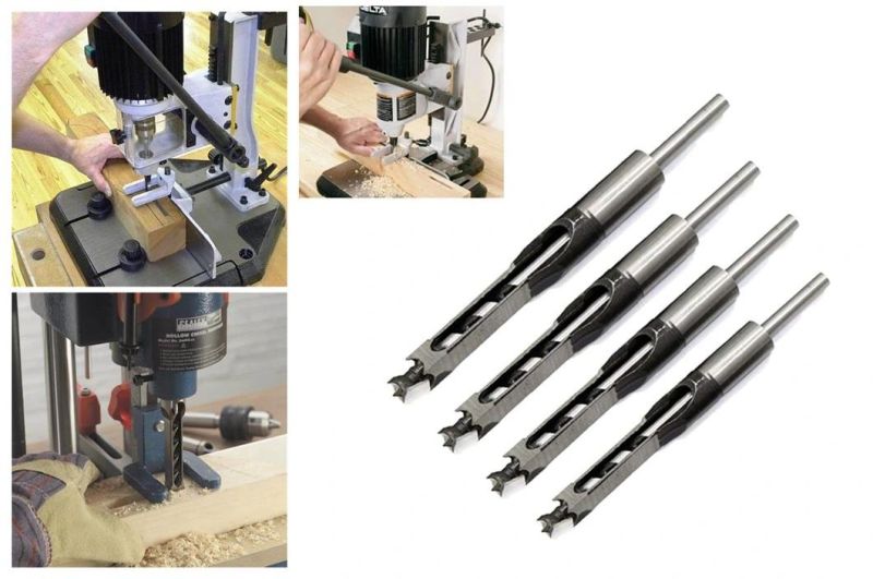 Square Hole Mortiser Drill Bit Mortising Chisel