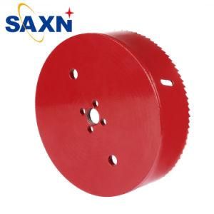 Red Coated Bi Metal Hole Saw for PVC Pipe Aluminium