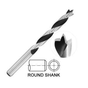 Power Tools HSS Drill Bits Customized Factory Carbon Steel Rolled Wood Brad 1/4 Twist Drill Bit