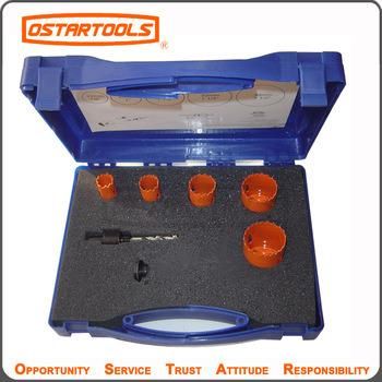 Bi-Metal and High Speed Steel HSS Hole Saw Set Hole Cutter Kit