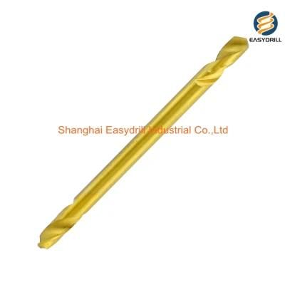 Titanium Coated HSS Drills HSS Double Ends Drill Bit for Stainless Steel Metal Aluminium PVC Iron Sheet Drilling (SED-HDET)