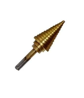 SDS Plus Shank Straight Flute HSS Step Drill Bits with Titanium-Coated (SED-SDSP)