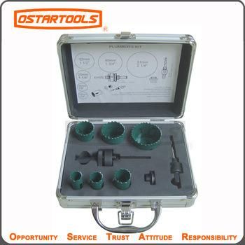 Bi-Metal and High Speed Steel HSS Hole Saw Set Hole Cutter Kit