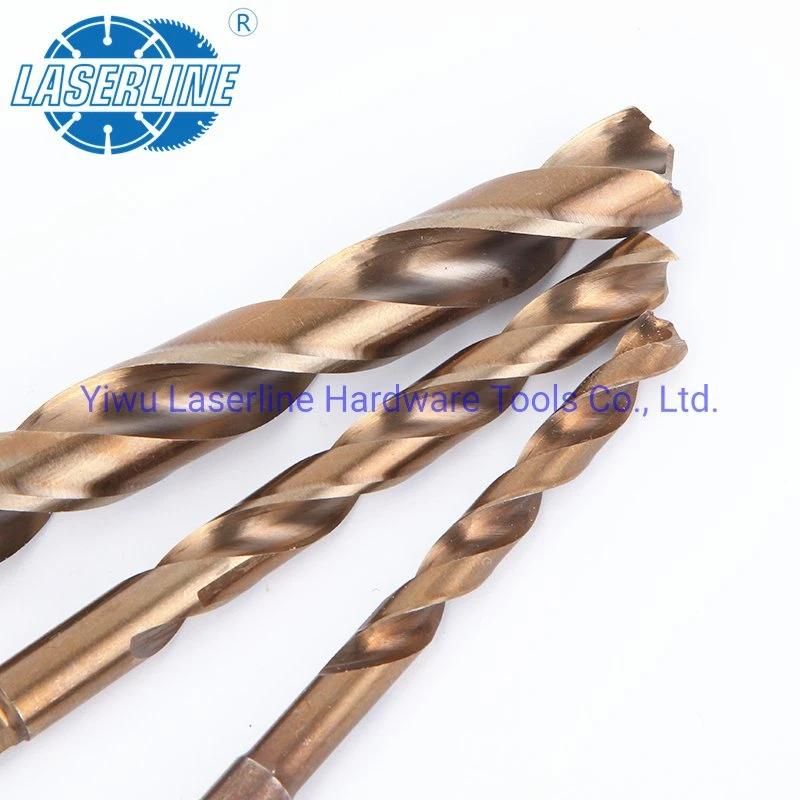 Fully Ground 1/4 Hex Shank Double "R" Slot M35 Twist Drill Bits Drilling for Stainless Steel