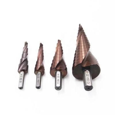 Hex Shank Spiral Grooved Step Drill Bits for Wood, Metal, Stainless Steel Cutting