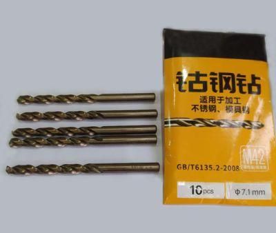 HSS Co (HSS M42) Twist Drill Bits for Stainless Steel or Die Mould Steel Drilling Bits with Cobalt