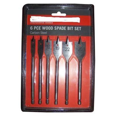 Competitive Flat Drills 6PCS Wood Spade Drill Bits Set (SED-SD6)