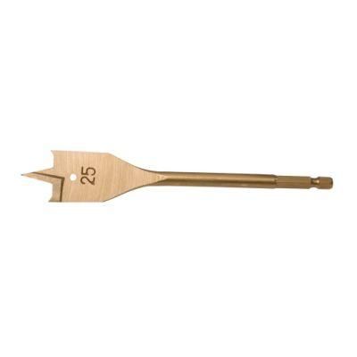 Added Durability Spade Drill Bit Set Titanium Coating Carbon Steel Woodworking