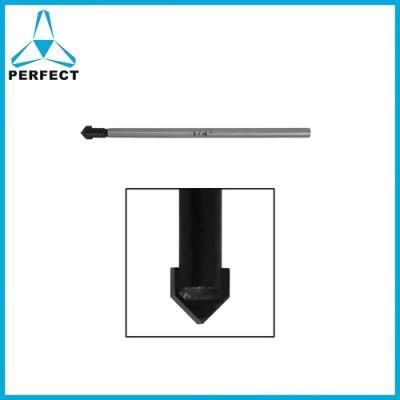 Reinforced Carbide Head Glass Tile Drill Bit for Drilling Holes in Glass and Ceramic Tile with Drill-Drivers