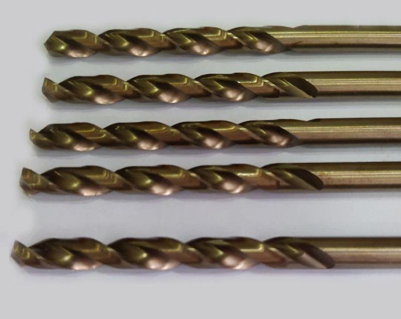 HSS Co (HSS M42) Twist Drill Bits for Stainless Steel or Die Mould Steel Drilling Bits with Cobalt