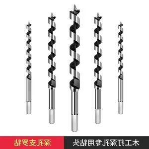 Tpfe Coating Hex Shank Single Flute Wood Auger Drill Bit for Wood Drilling