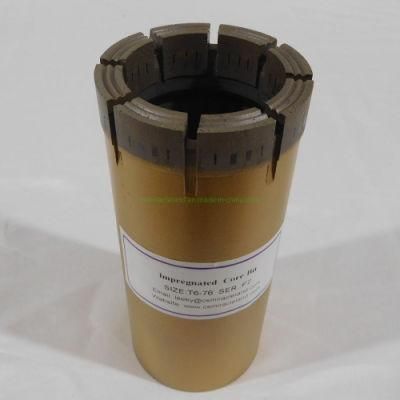 T6-76 Impregnated Diamond Core Drill Bit