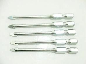 Glass Drill Bits Hex Shank Chrome Coated (GD-005)