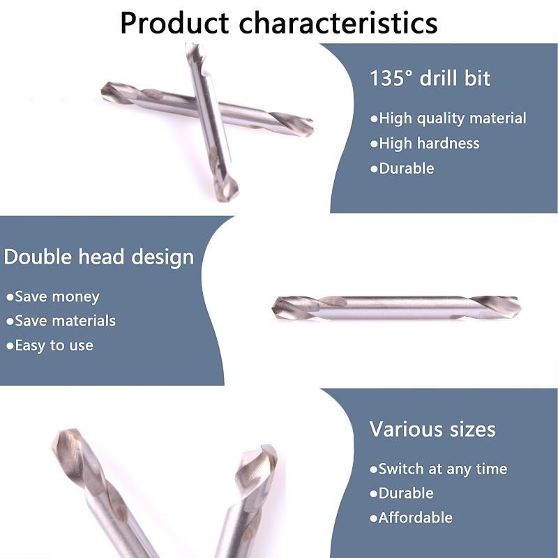 Full Grinding HSS Double-End Twist Drill Bit Kit Twist Drill Bits