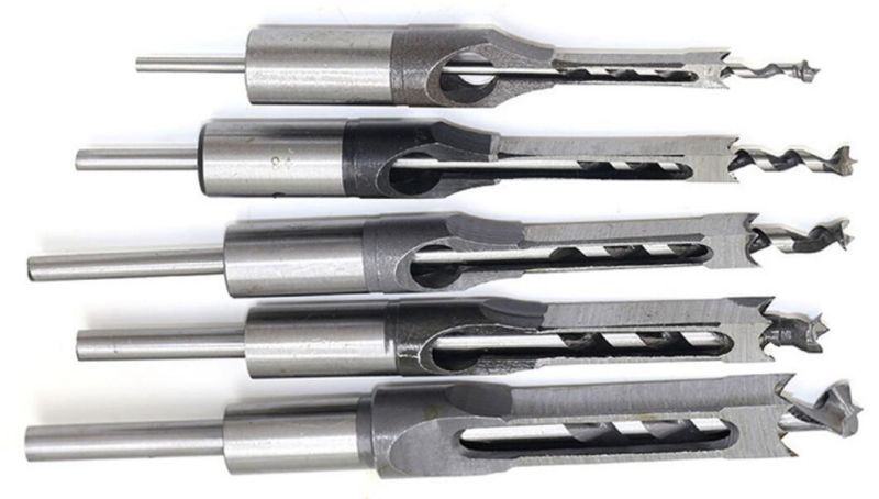 Square Hole Drill Bits Wood Mortise Chisel