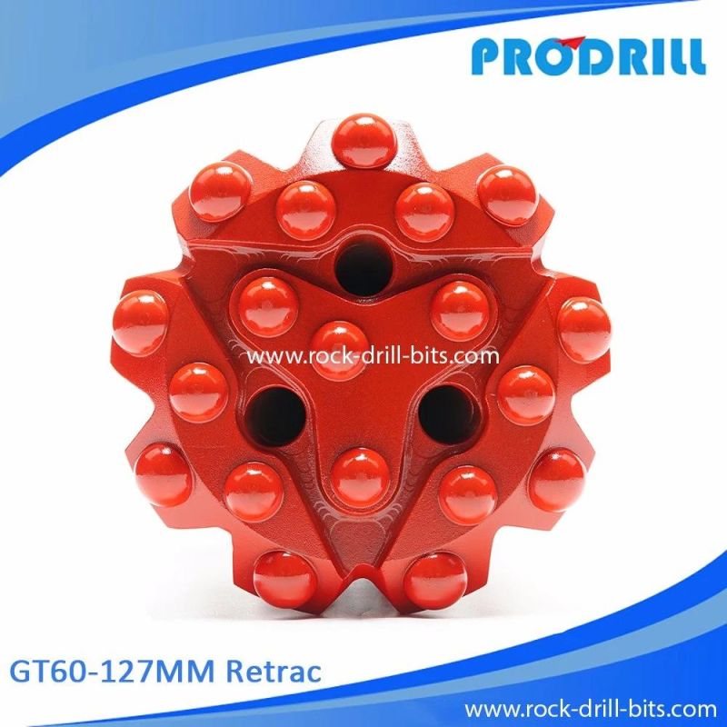 Gt60-127 Retrac Threaded Button Bits for Top Hammer Drilling