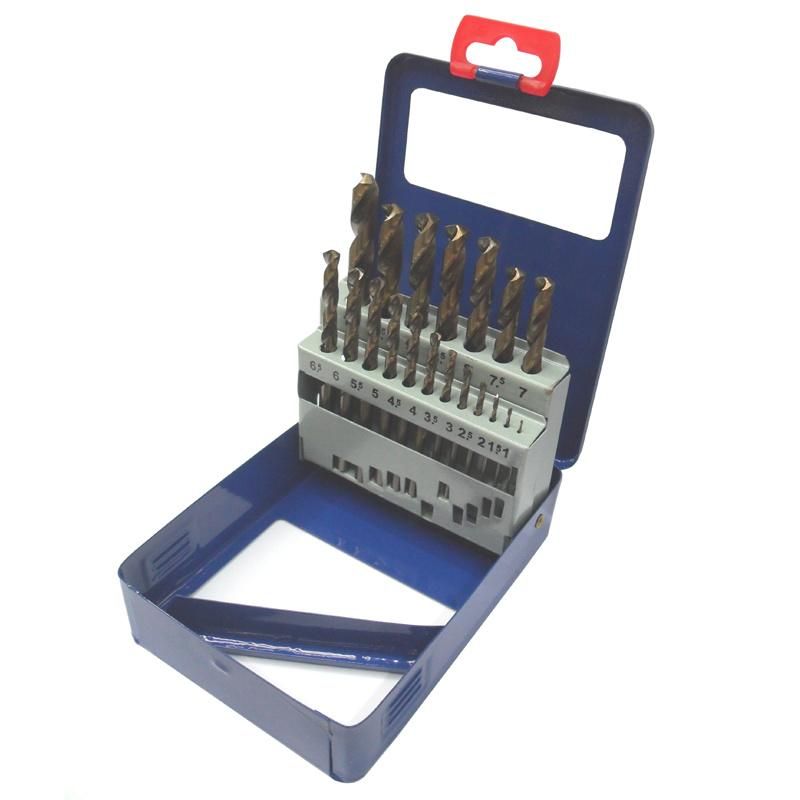 Cutting Tool 19 Piece 1-10mm, HSS Mechanics Length Drill Bit Set-135 Degree Split Point