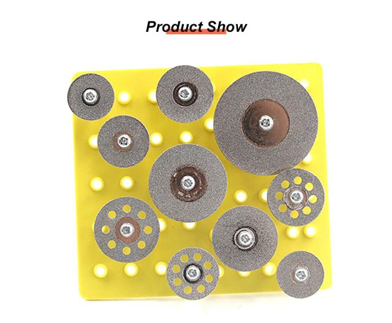 Z-Lion 10PCS Grinding Wheel Mandrel Tool Diamond Drill Bit for Gems/Jade/Iron/Glass Drilling