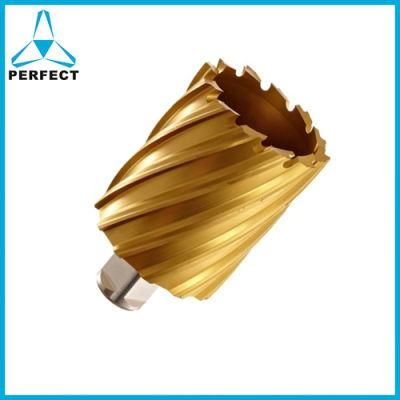 Metal Plate Cutting HSS Annular Broach Cutter Tin Coating Broaching Magnetic Drill Bit