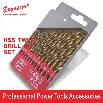 13PC Titanium Coated HSS Drill Bit Set