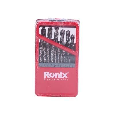 Ronix Hand Tool Model Rh-5582 1.0~13mm Drilling and Screwdriver Material HSS 25PCS Drill Bits Set