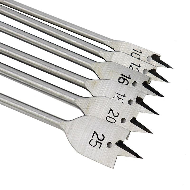 Woodworking Flat Drill, Three-Point Drill, Hexagon Handle Keyhole Drill, Wood Board Drill, Reaming Drill