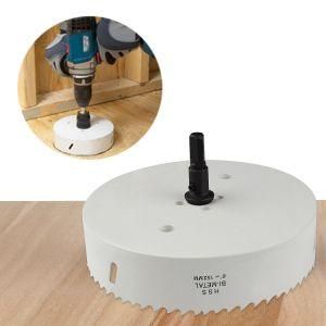 160mm White Hole Saw with Heavy Duty Arbor