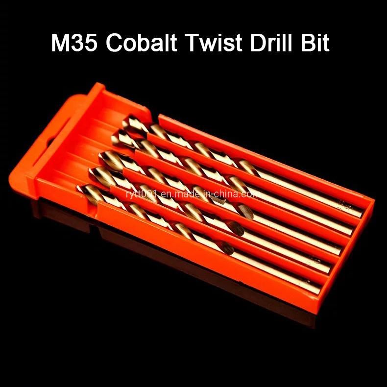 High Quality HSS Metal Drill Bit M35 Cobalt Twist Drill for Stainless Steel Drilling