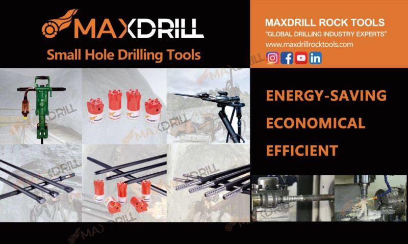 Maxdrill Small Hole Drilling Tool Taper Rod for Mining Drill Rod