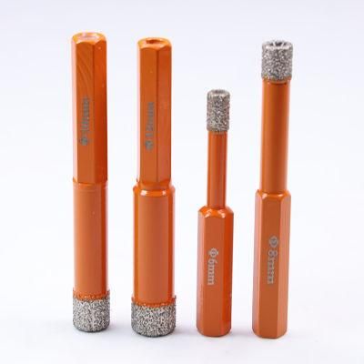 Premium Quality Vacuum Brazed Hex Drill Bit Porcelain Tile Bit