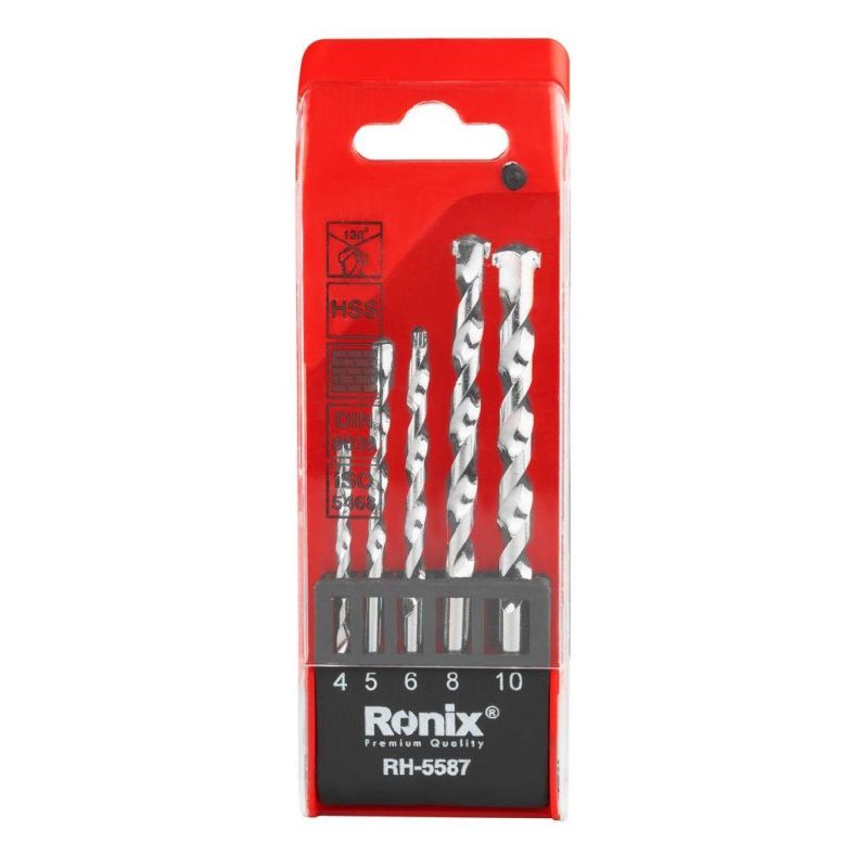 Ronix Model Rh-5587 Mini Hand Tools Masonry Drill Bit Set