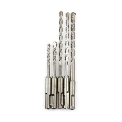 Carbide Single Tip S4 Flute SDS Plus Hammer Drill Bit for Concrete Masonry Granite