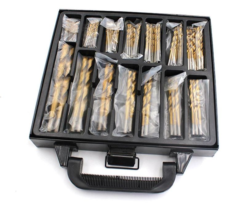 Z-Lion Quick 99PCS 1.5mm-10mm HSS Coated Stainless Steel Titanium Drill Bit Set Kit Box Tool for Metal/Wood Drilling