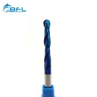Bfl Tungsten Carbide 4 Flute End Mill with Blue Nano Coating for Metalworking