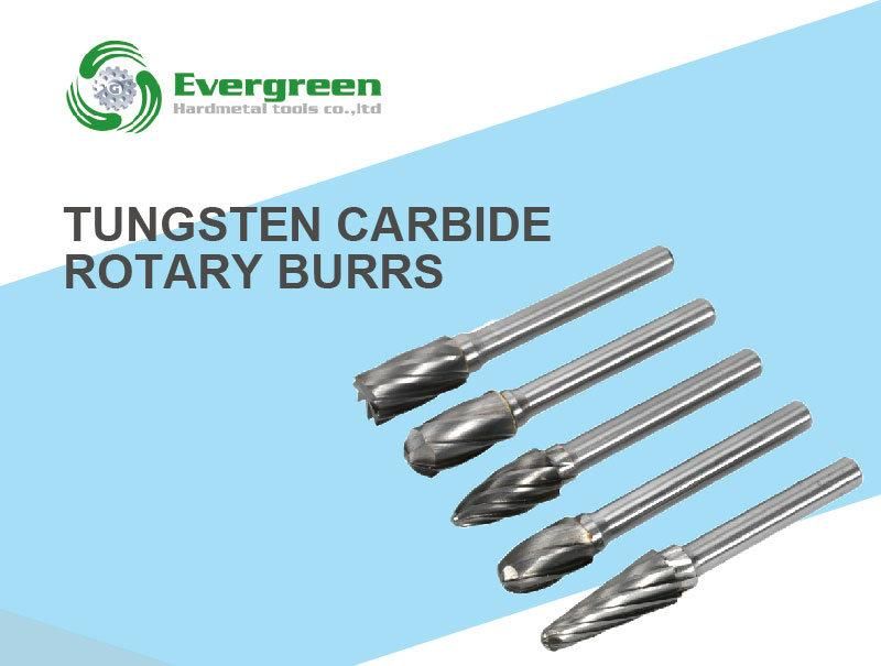 Woodworking Tungsten Carbide Roatry Burrs with a Shap