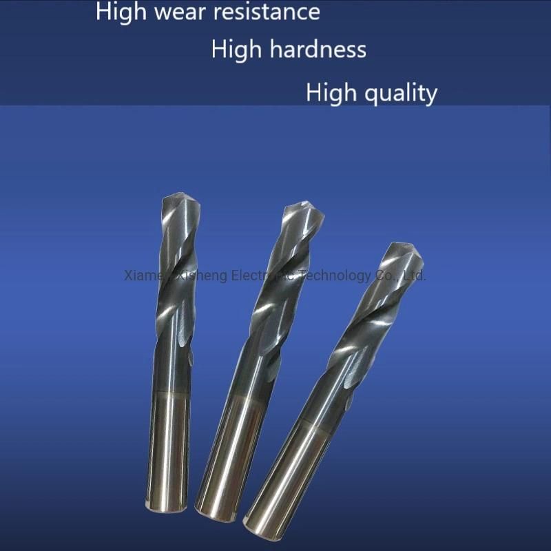 Solid Coated Tungsten Straight Shank Twist Drill for Hole Processing & Positioning for Pre-Drill, Chamfer