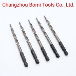 Power Tools with HSS Drill Bits Factory Tool Hex Shank Tapered Drill Bit