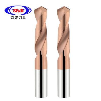 China Products Seno Tungsten Carbide Twist Drill for CNC Machine Coated HRC55 Coating