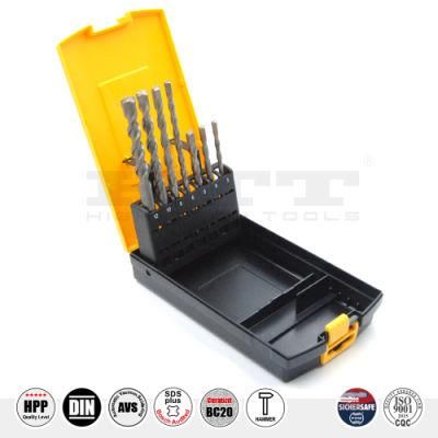 Pgm German Quality 7PCS Hammer Drill Set SDS Plus in Rose Plastic Box for Concrete Brick Stone Cement Drilling