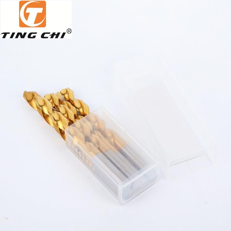 HSS Straight Shank Drill Bit Fully Ground Technology Industrial Titanium Coated Twist Drill Bits