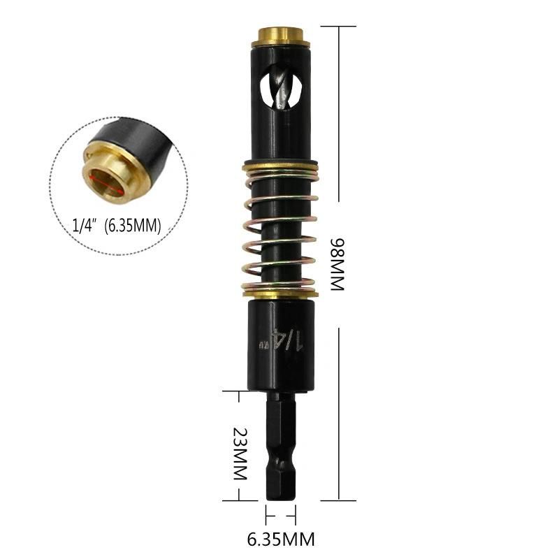 HSS Brass Self Centering Hinge Twist Drill Bits 1/4" & 5mm Screw Hole Saw Woodworking