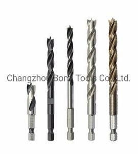 Power Tools HSS Drill Bits Factory Customized Drill Bit 45# Steel Wood Working