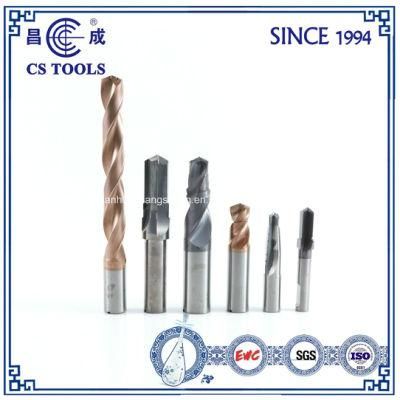 Coated Tin Solid Carbide Twist Drill Bit for Drilling Through Hole