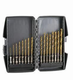 Hex Shank HSS Twist Drill Bit Titanium Coated
