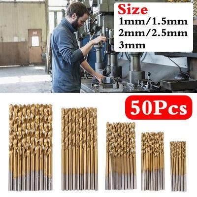 50 PCS HSS Cobalt Twist Drill Bits HSS-Co for Hard Metal Stainless Steel 1mm-3mm