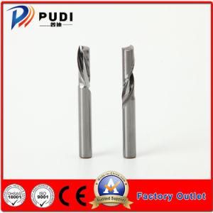 Tungsten Carbide Uncoated 25 Degree Helix Single Flute Milling Cutter for Wood Cutting
