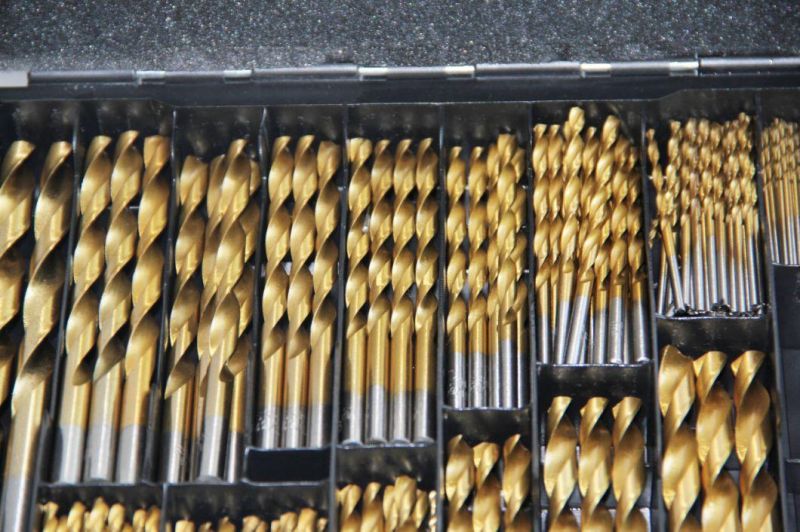 230 PCS 118° High Speed Steel Drill Bits Set