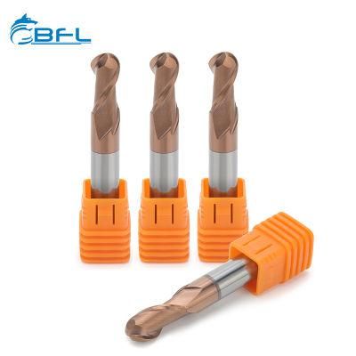 Bfl Carbide 2 Flute Tisin Coating Ball Nose End Mill 2 Flute Tisin Coating Ball Nose Milling Tool