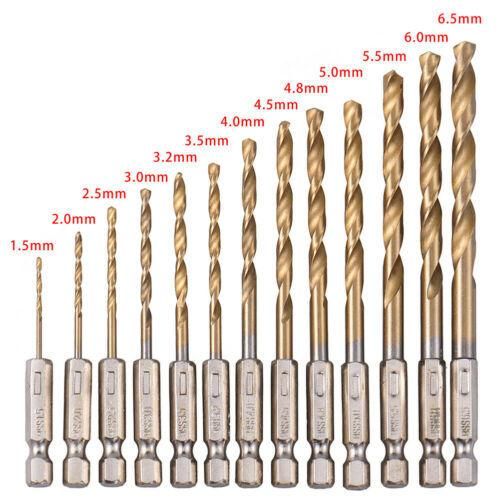 DIN338 Jobber Length Entirely Hex Shank HSS Twist Drill Bit